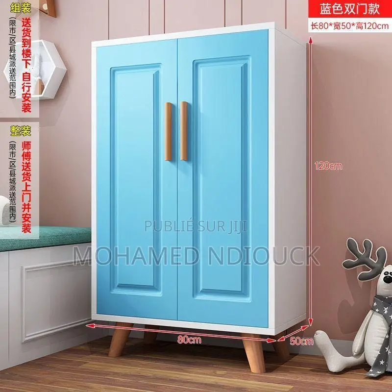 Armoire Simple Et Moderne Avec Tringle À Vêtements Pour Chambre
