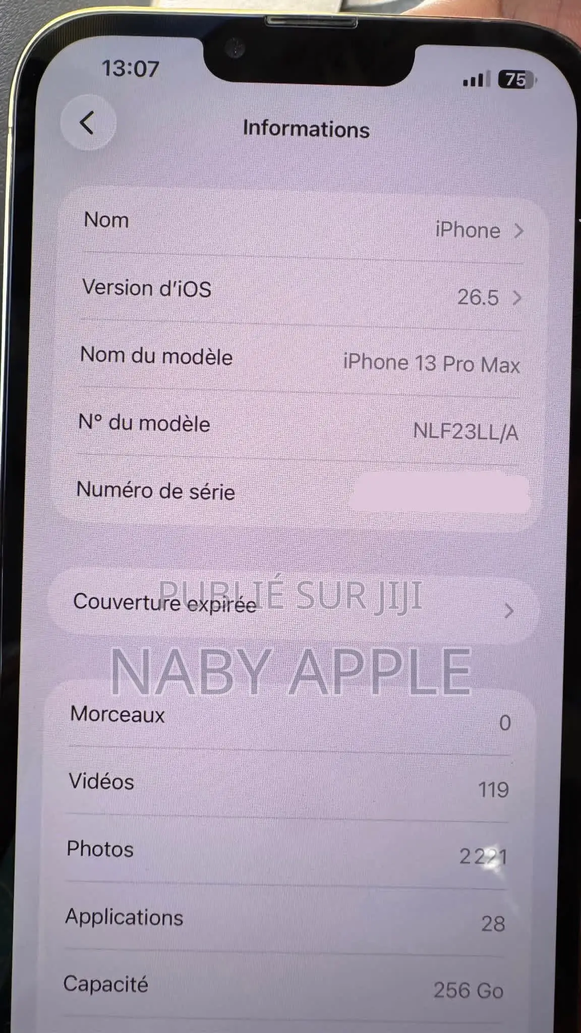 Nouveau Apple iPhone 13 Pro Max 1 TB Blanc
