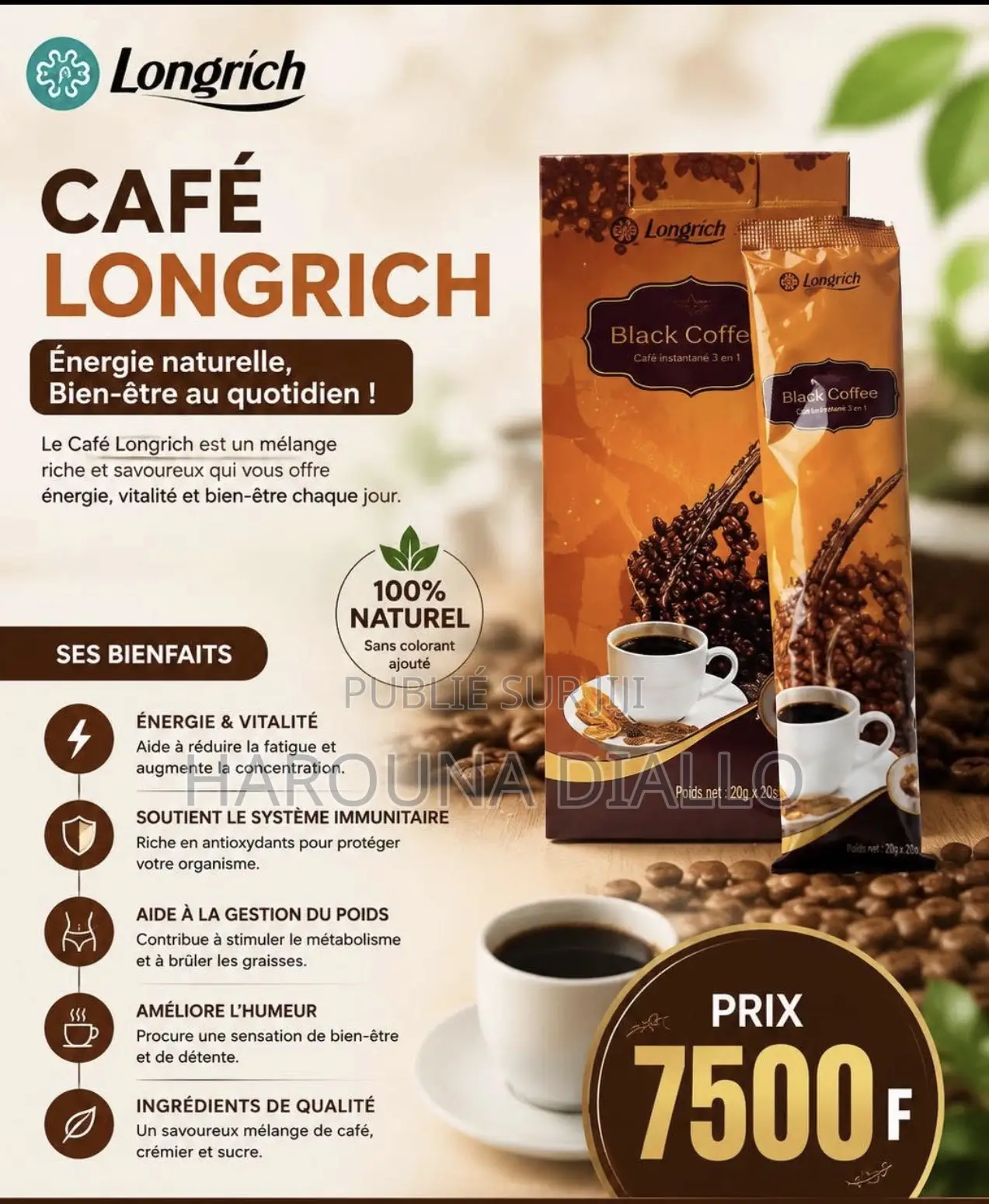 Café Cordyceps Militaire Longrich