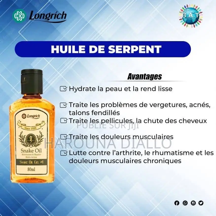 Crème À Main Réparatrice Et Huile De Serpent Longrich