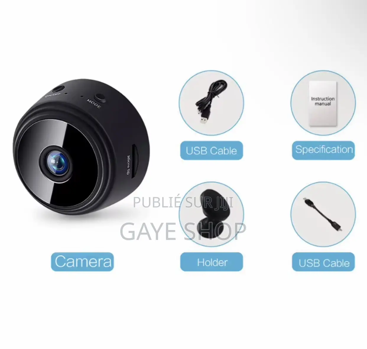 Mini Caméra A9 Ultra Discrète Wi-fi Hd