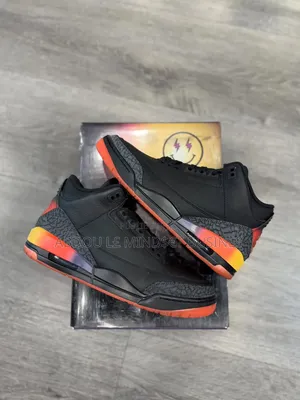 Jordan 3 X Balvin Noir-Orange Disponible