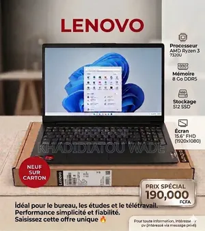 Nouveau Ordinateur portable Lenovo V15 G4 8GB Autre SSD 512GB