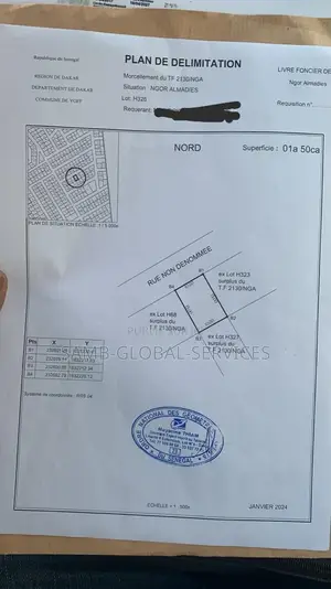 Terrain À Vendre 150m2 Bail Individuel Almadie Dakar