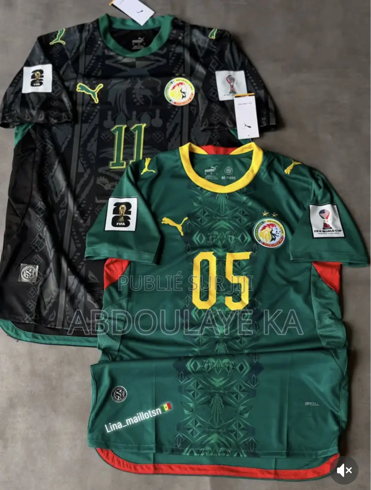 Maillots Sénégal