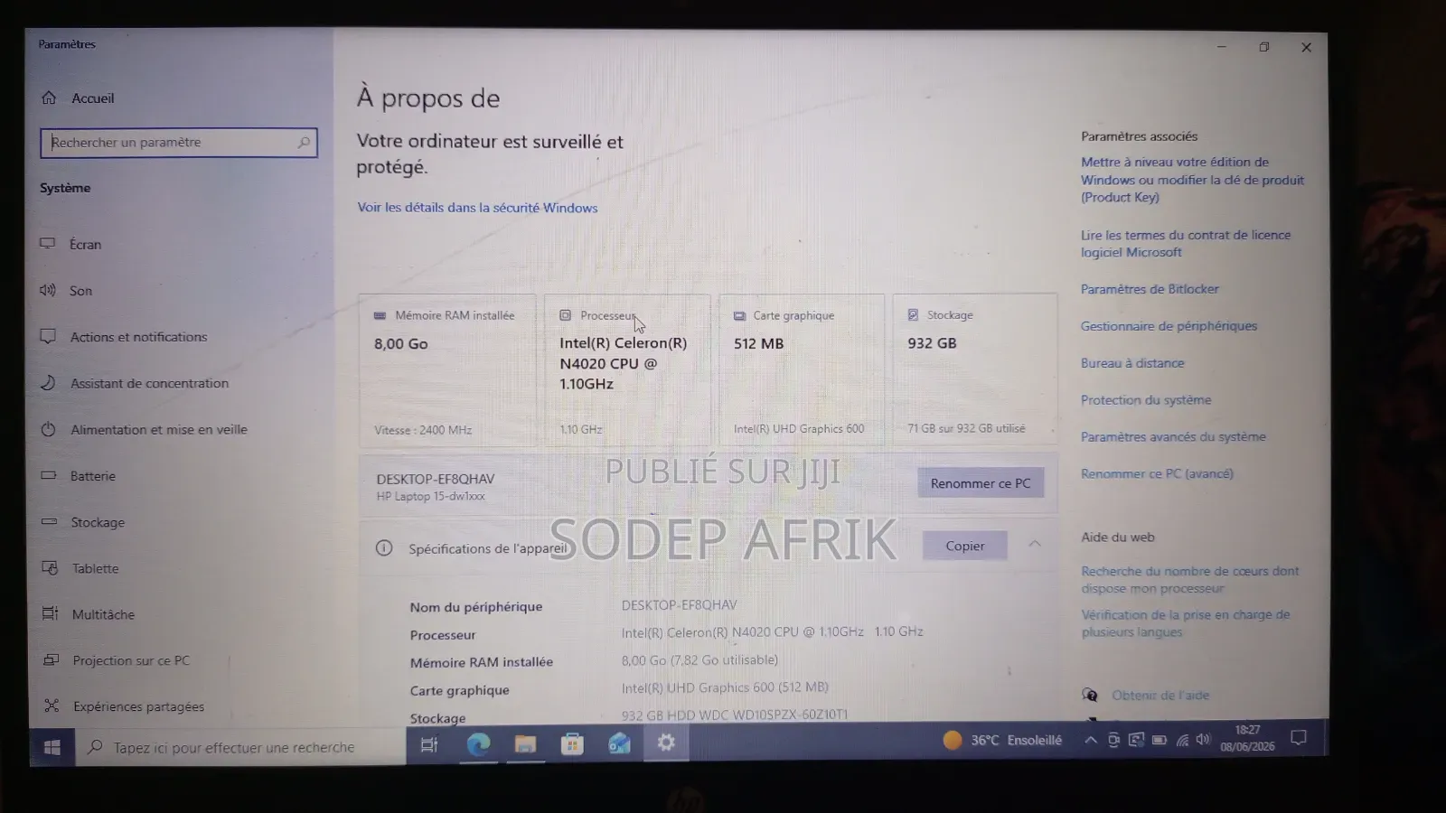 Ordinateur portable HP G60T 8GB Intel Core i5 HDD 1T