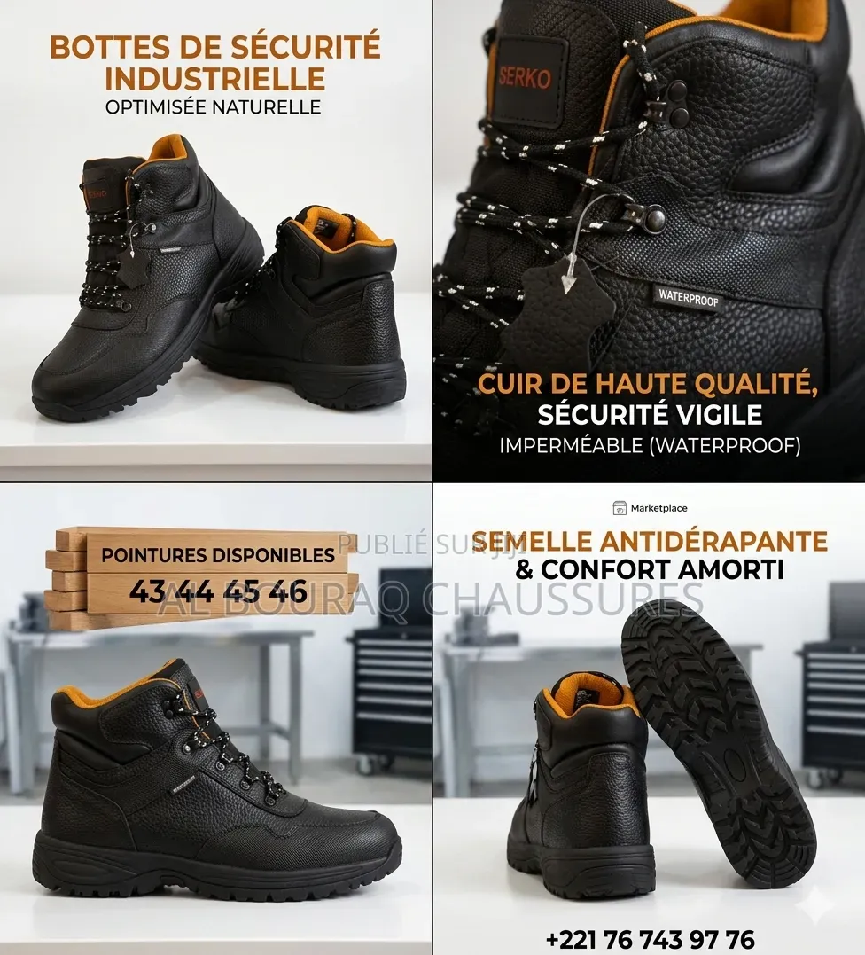 Bottes De Sécurité Serko | Cuir Waterproof Antidérapant