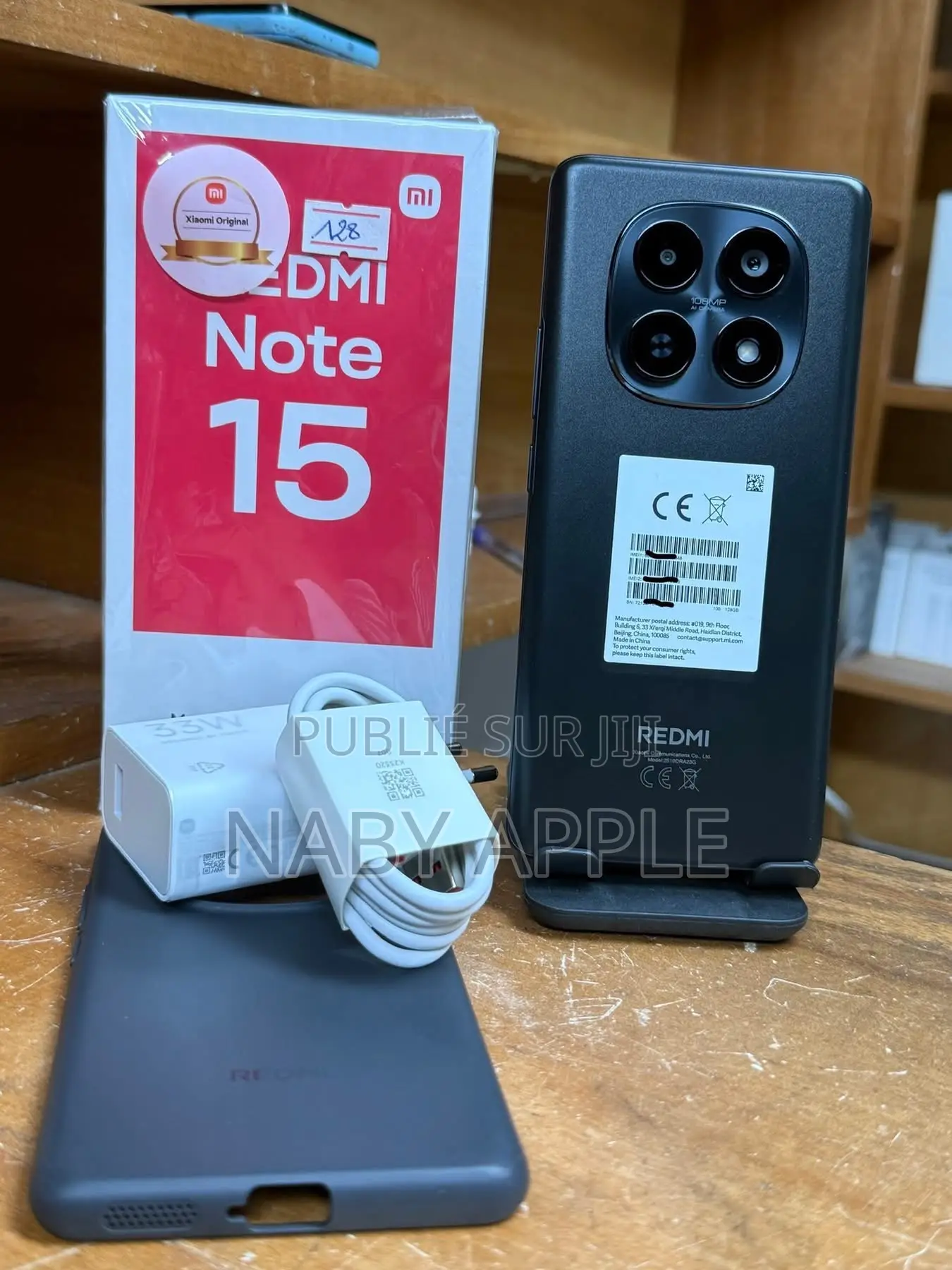 Nouveau Xiaomi Redmi Note 15 128 GB Noir