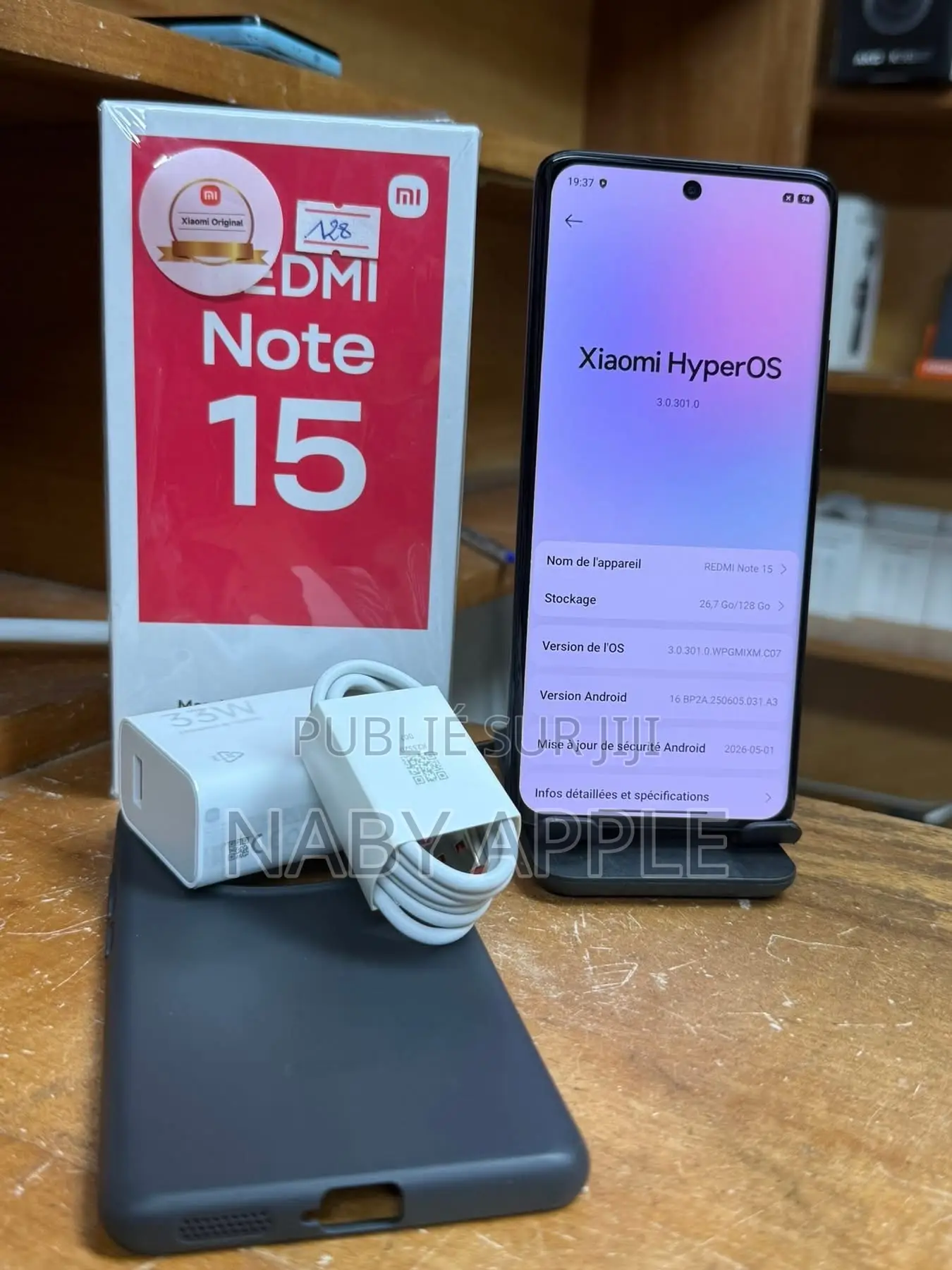 Nouveau Xiaomi Redmi Note 15 128 GB Noir