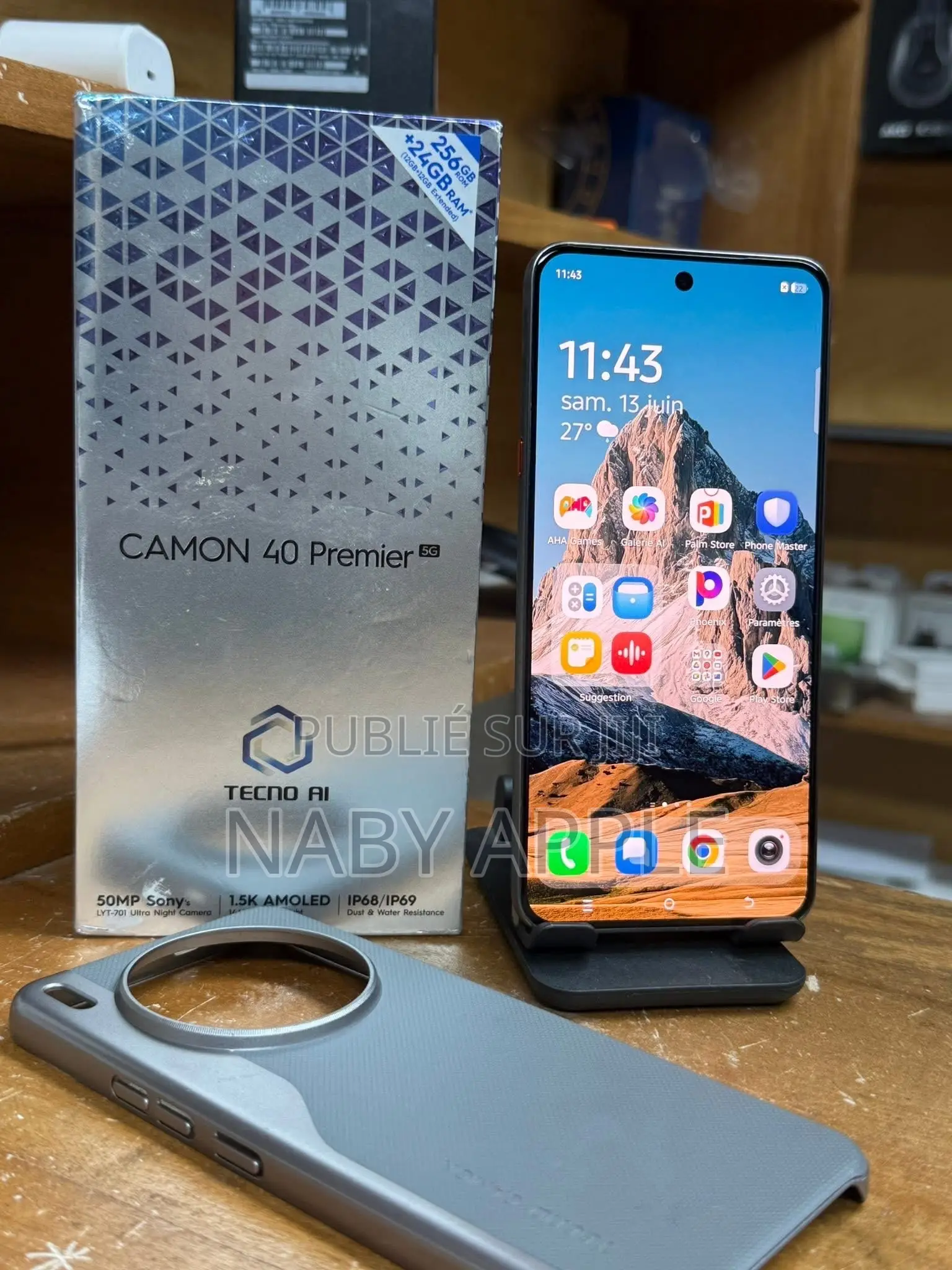 Nouveau Tecno Camon 40 Premier 256 GB Doré