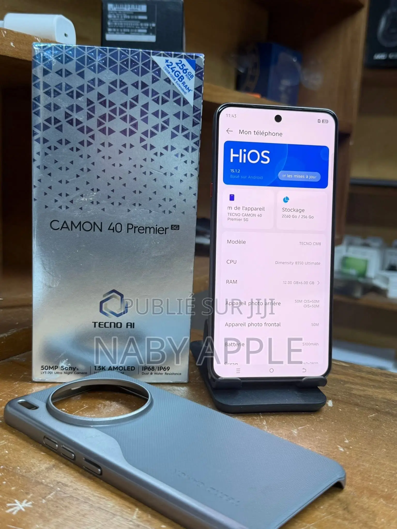 Nouveau Tecno Camon 40 Premier 256 GB Doré
