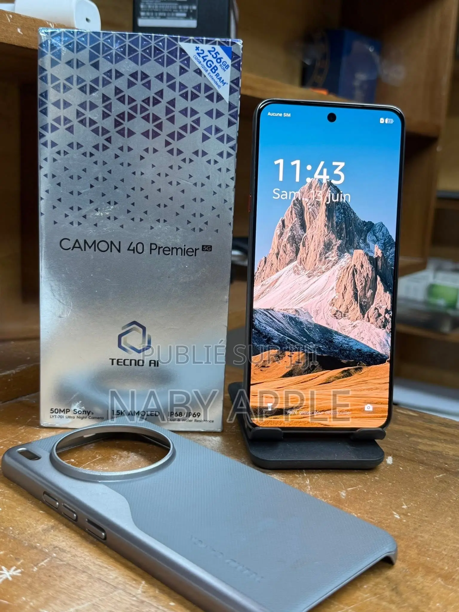 Nouveau Tecno Camon 40 Premier 256 GB Doré