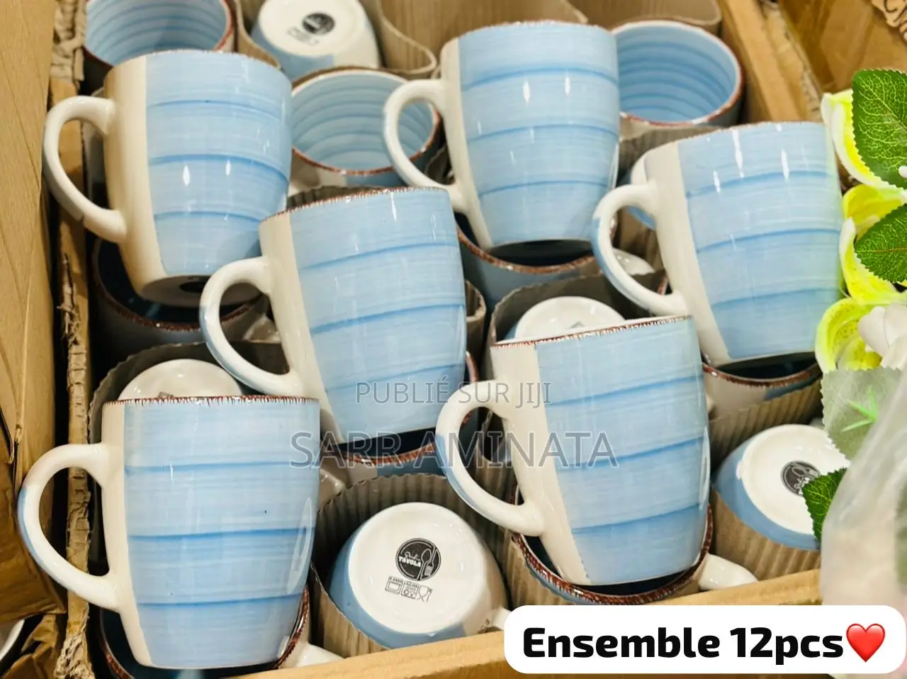 6 Tasses Grand Modèle