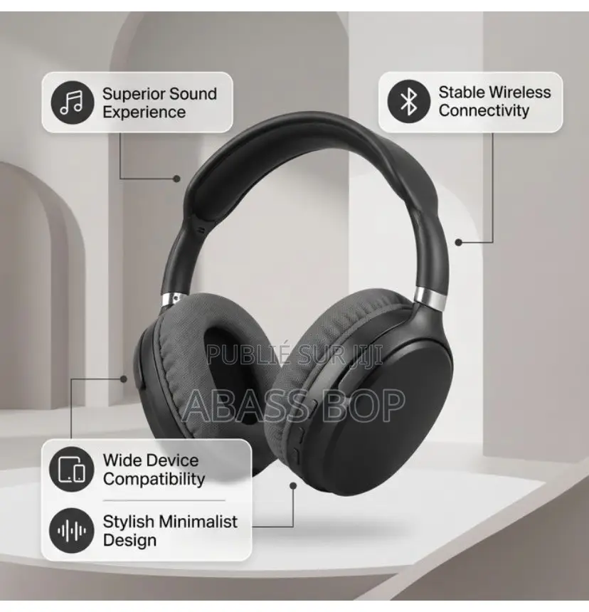 Casque Pliable Stéréo Sans Fil Bluetooth P9 Strong
