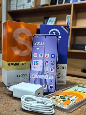 Nouveau Tecno Spark Slim 256 GB Blanc