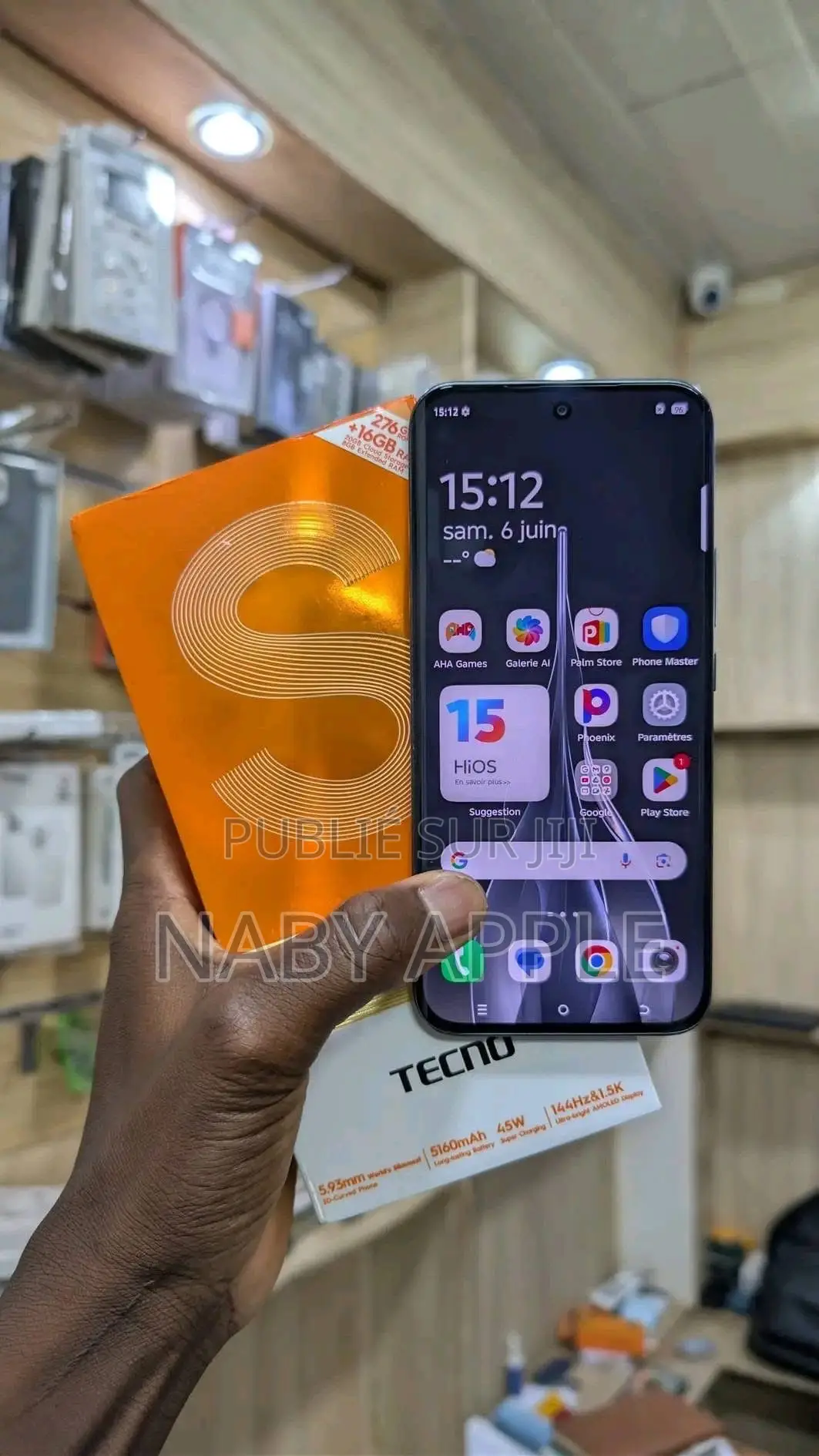 Nouveau Tecno Spark Slim 256 GB Gris