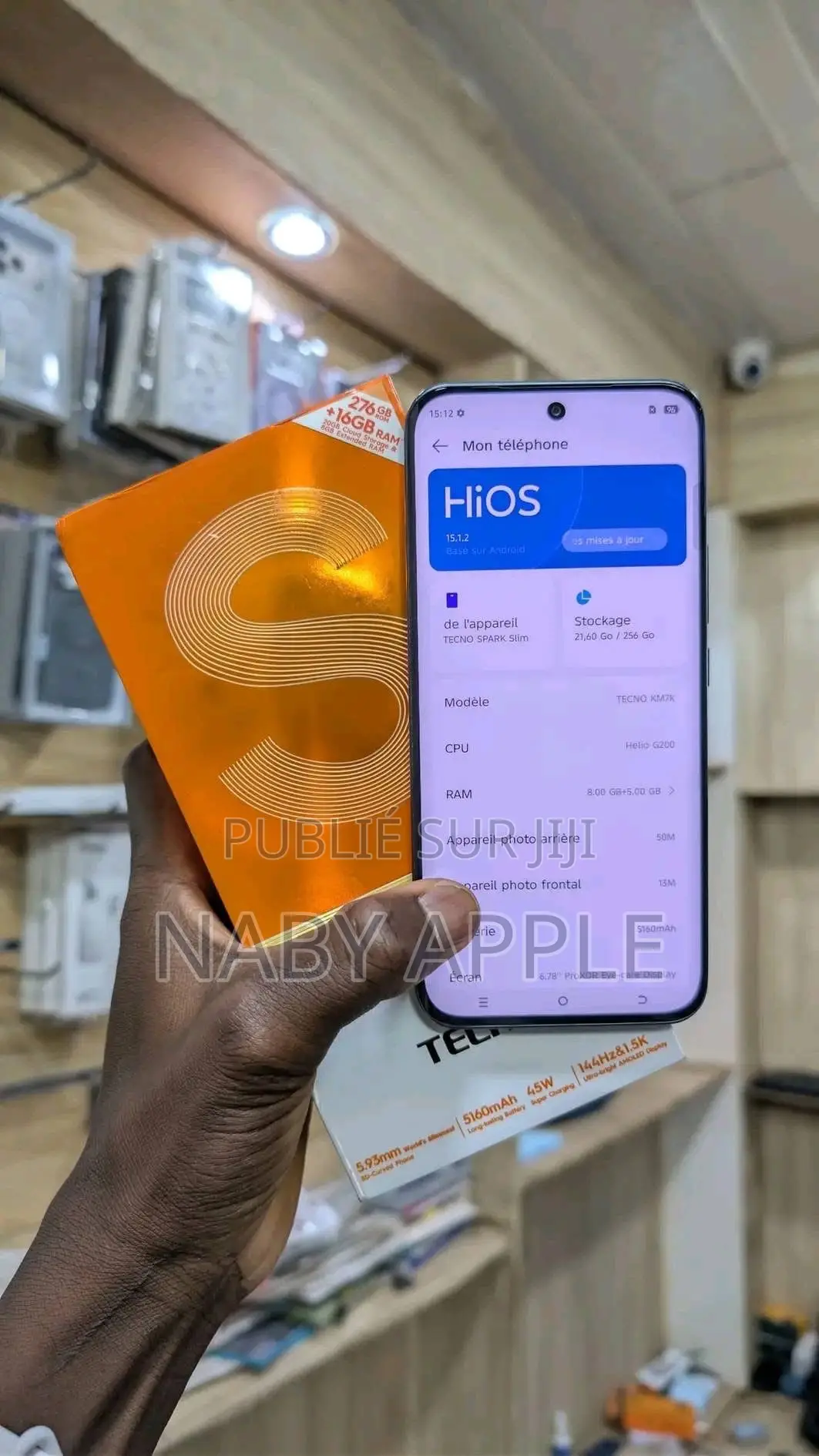 Nouveau Tecno Spark Slim 256 GB Gris