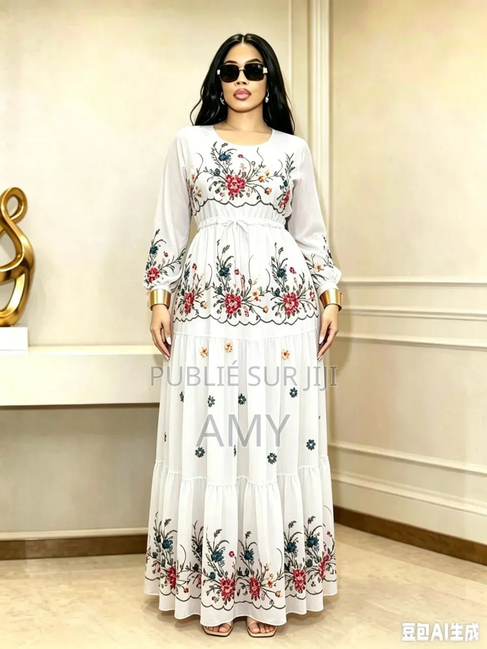Robe Manche Longue en Cotton