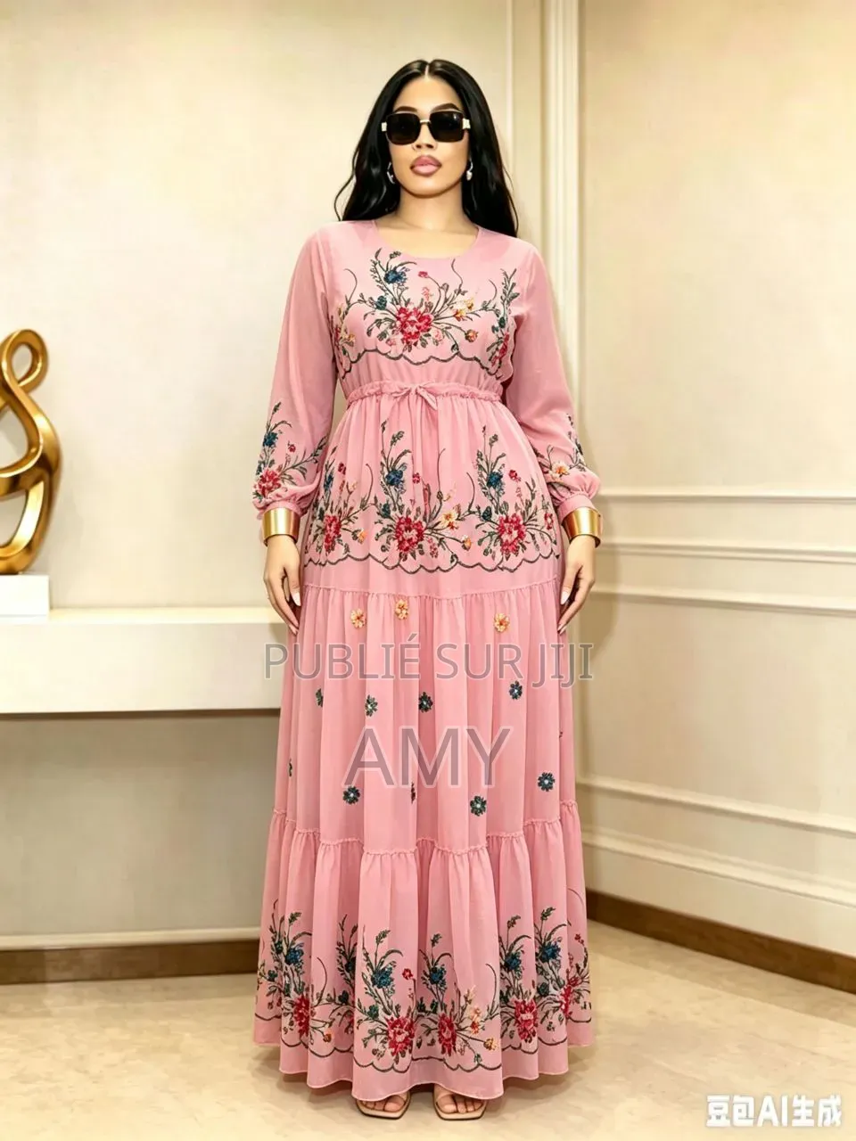 Robe Manche Longue en Cotton