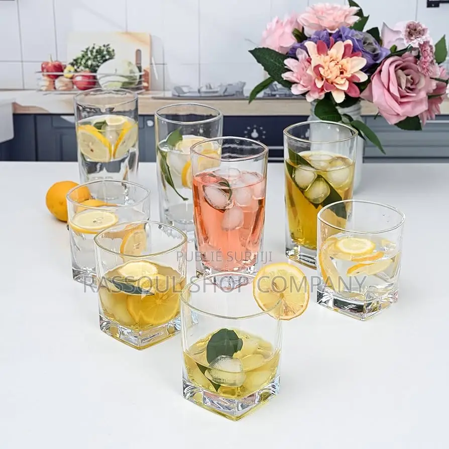 Tasse 12 Pièces en Verre Prix:4500f Contact Whatsapp