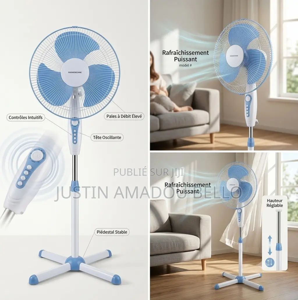 Ventilateur Sur Pied Evernal