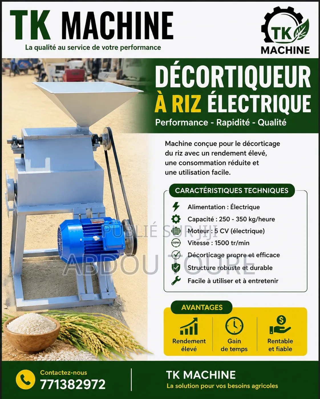 Machines Décortiquer a Riz