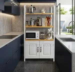 Meuble De Rangement Cuisine Grand Modèle Multifonctions À 3 Niveaux