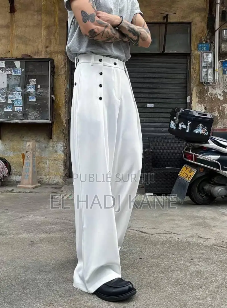  Pantalon Large Homme Dispo 