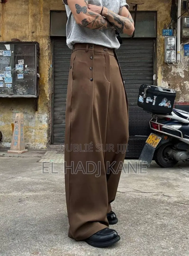  Pantalon Large Homme Dispo 