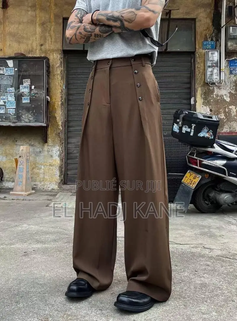  Pantalon Large Homme Dispo 