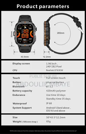 Montre Connectée Qx12