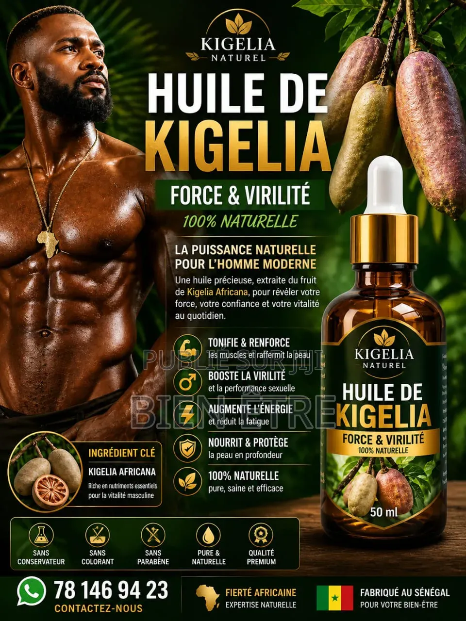 L’Huile Kigelia Authentique Bio