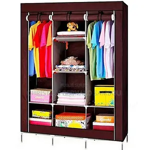 Armoire De Penderie en Tissu 3 Battants