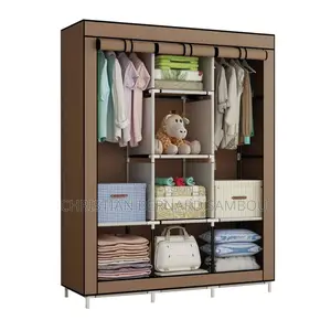 Armoire De Penderie en Tissu 3 Battants