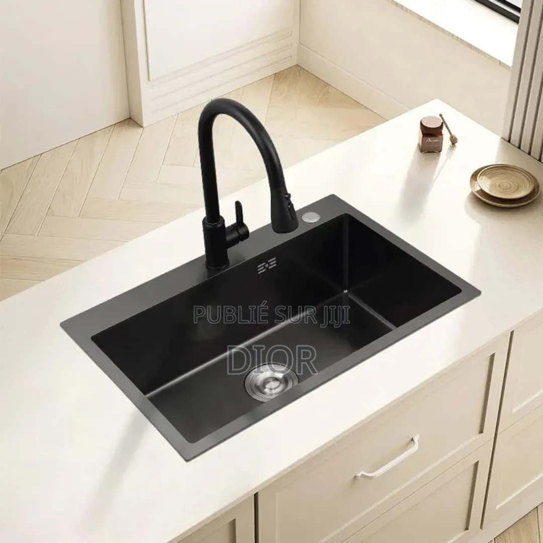 Évier Cuisine Lourd Original Avec Siphon Robinet