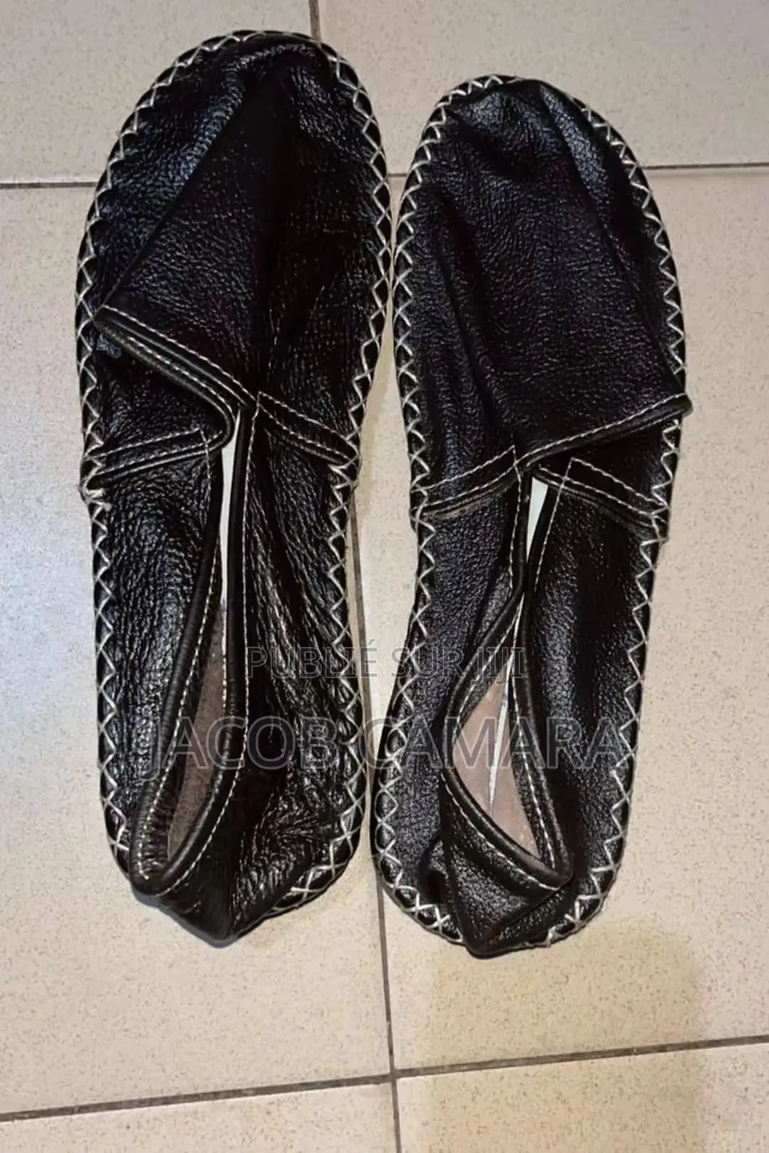 Chaussures Espadrilles en Cuir