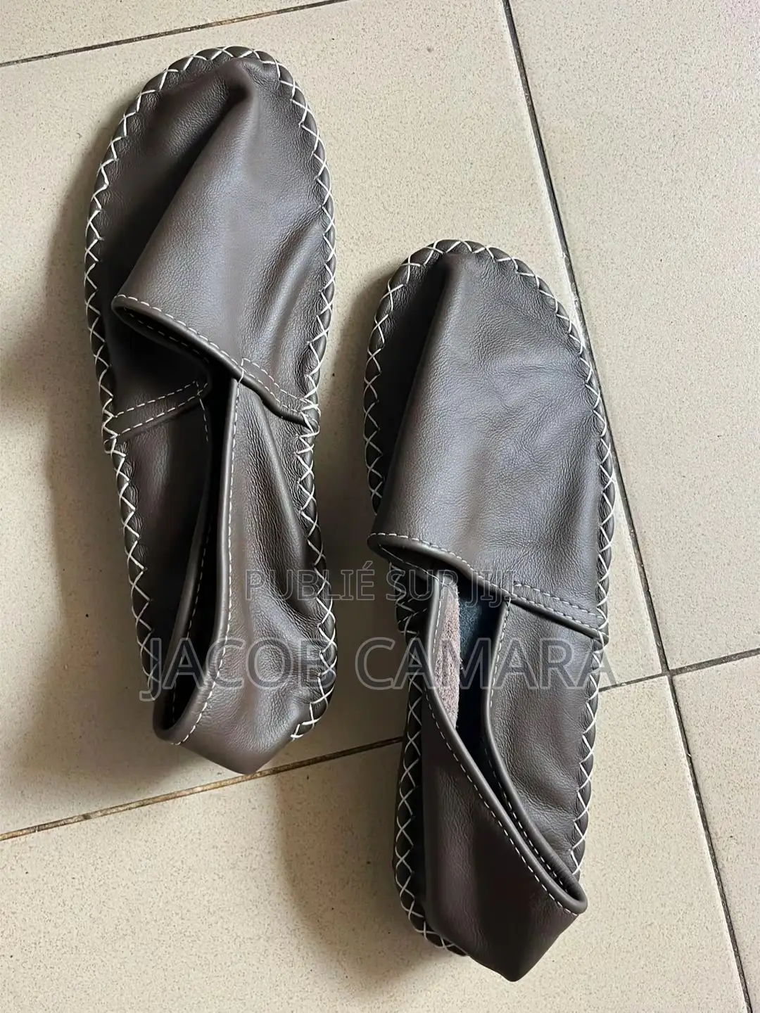 Chaussures Espadrilles en Cuir