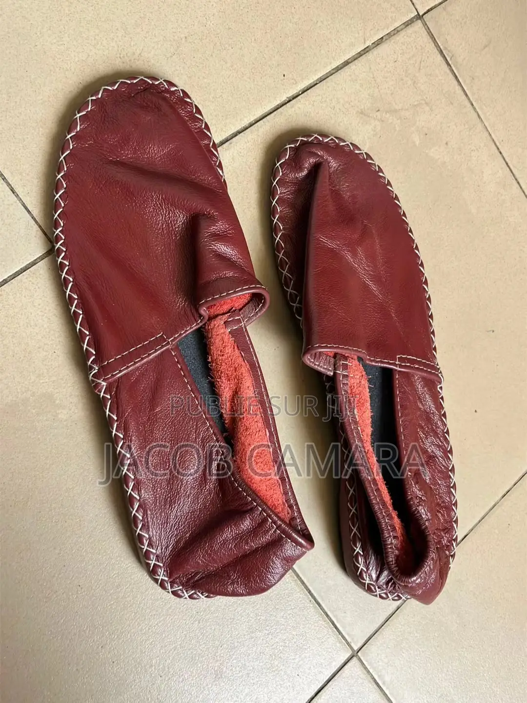 Chaussures Espadrilles en Cuir