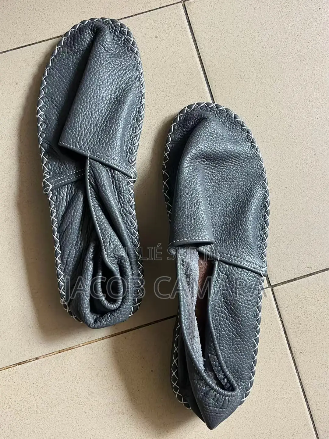 Chaussures Espadrilles en Cuir