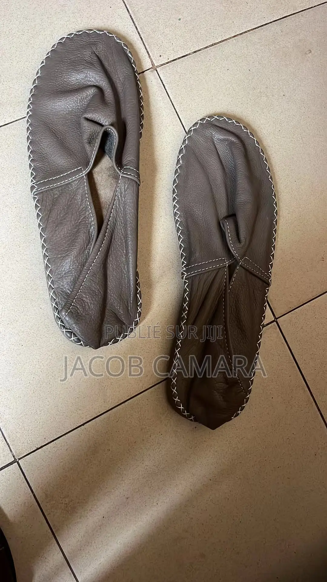 Chaussures Espadrilles en Cuir