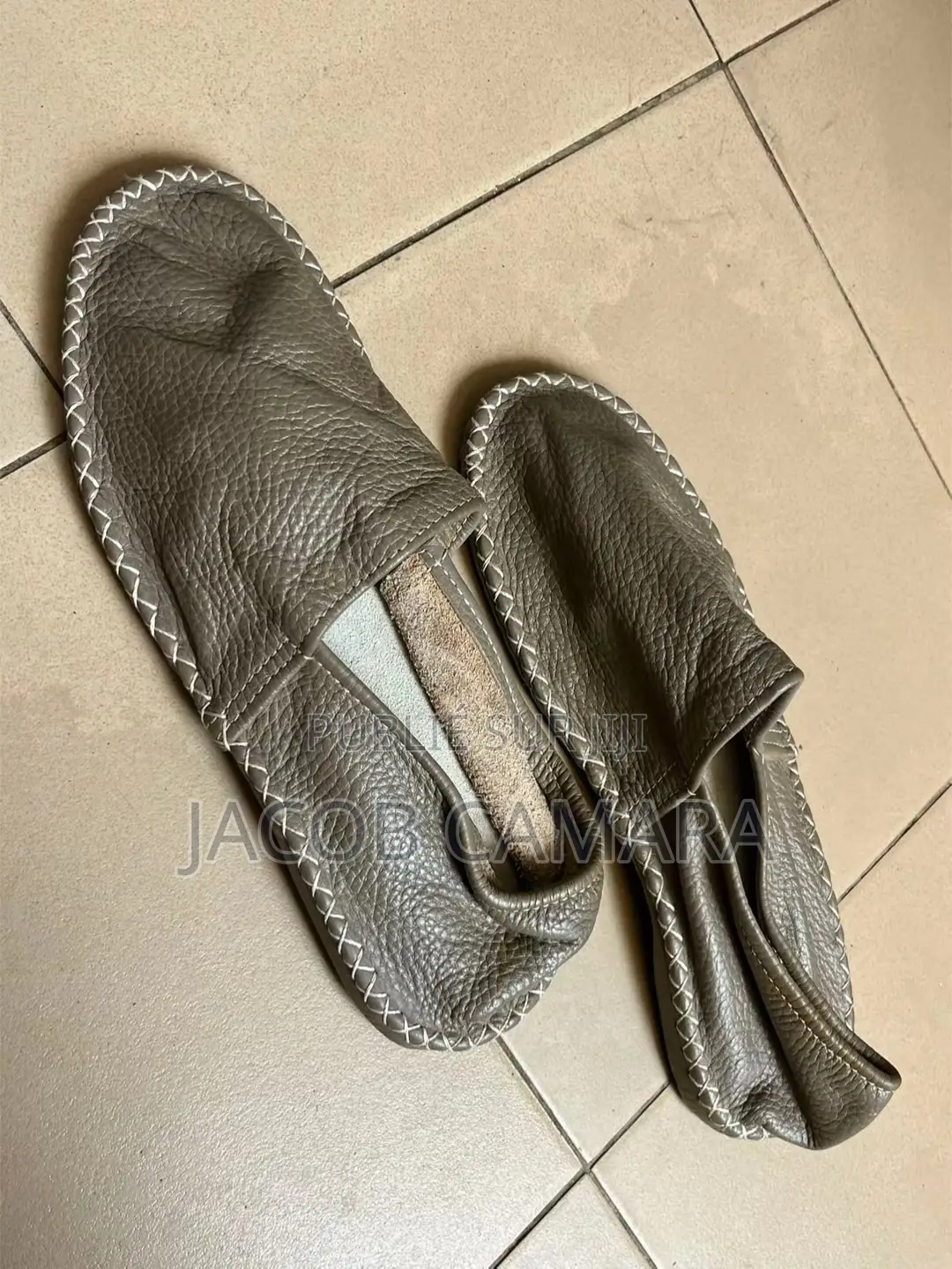 Chaussures Espadrilles en Cuir
