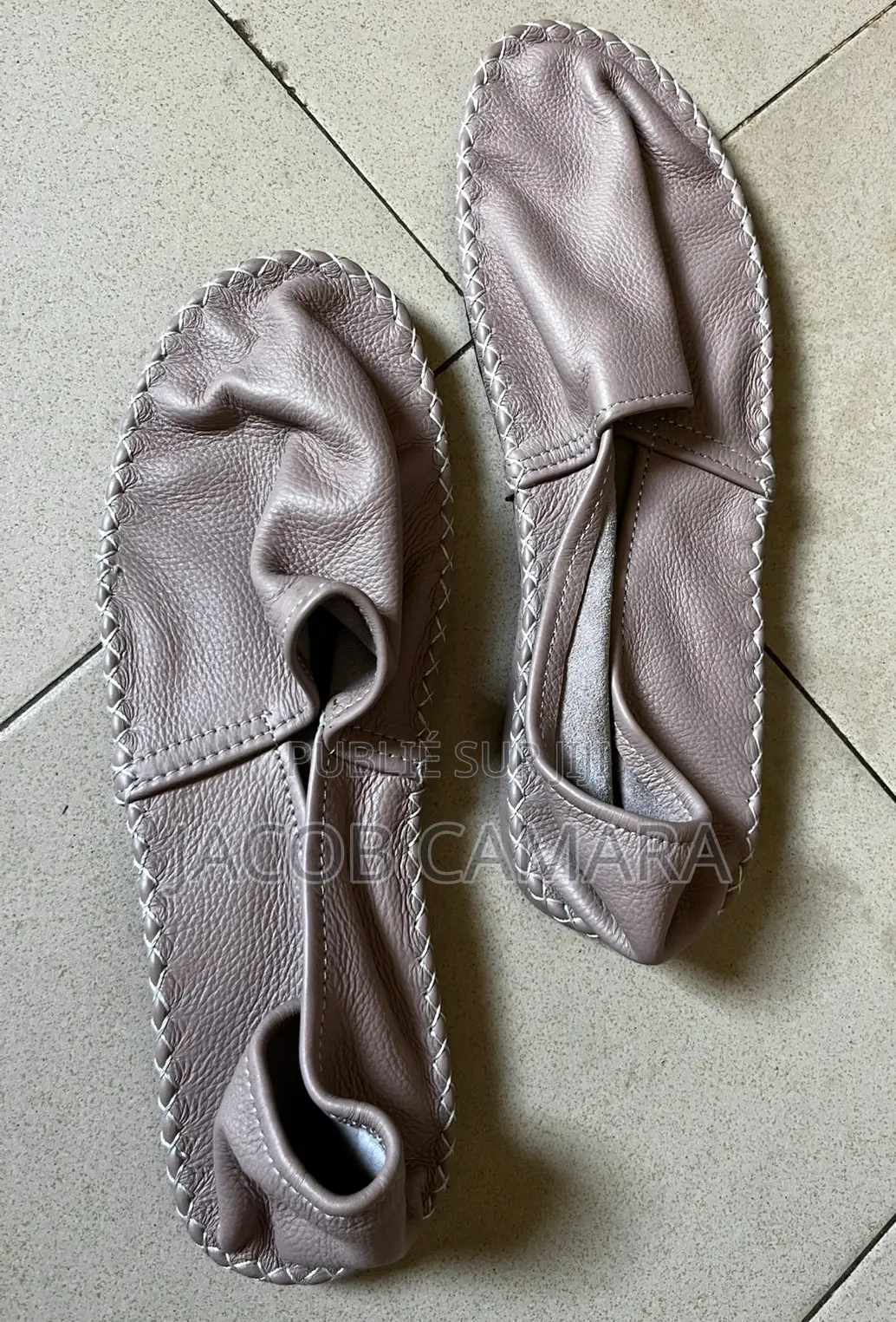 Chaussures Espadrilles en Cuir