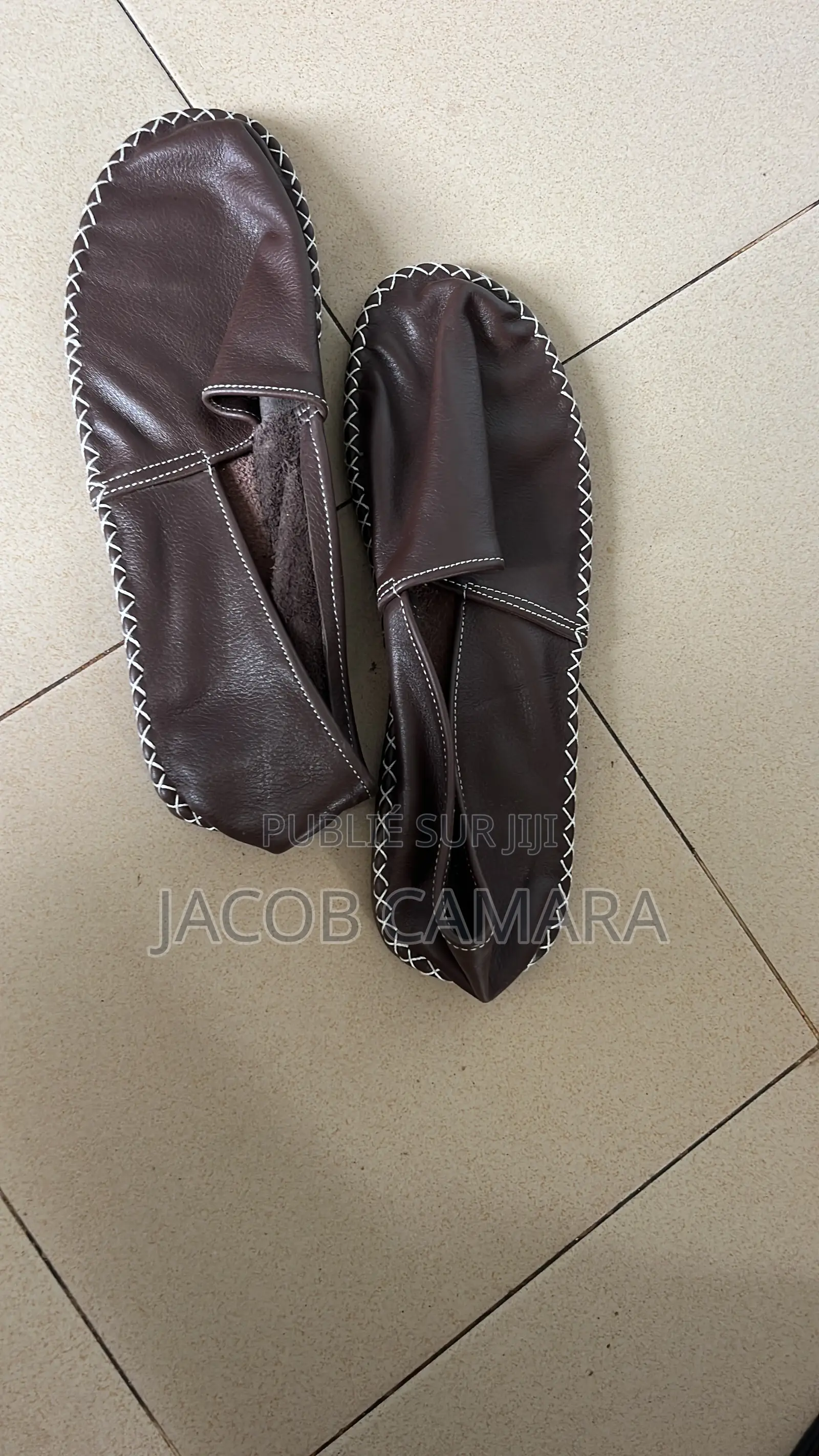 Chaussures Espadrilles en Cuir