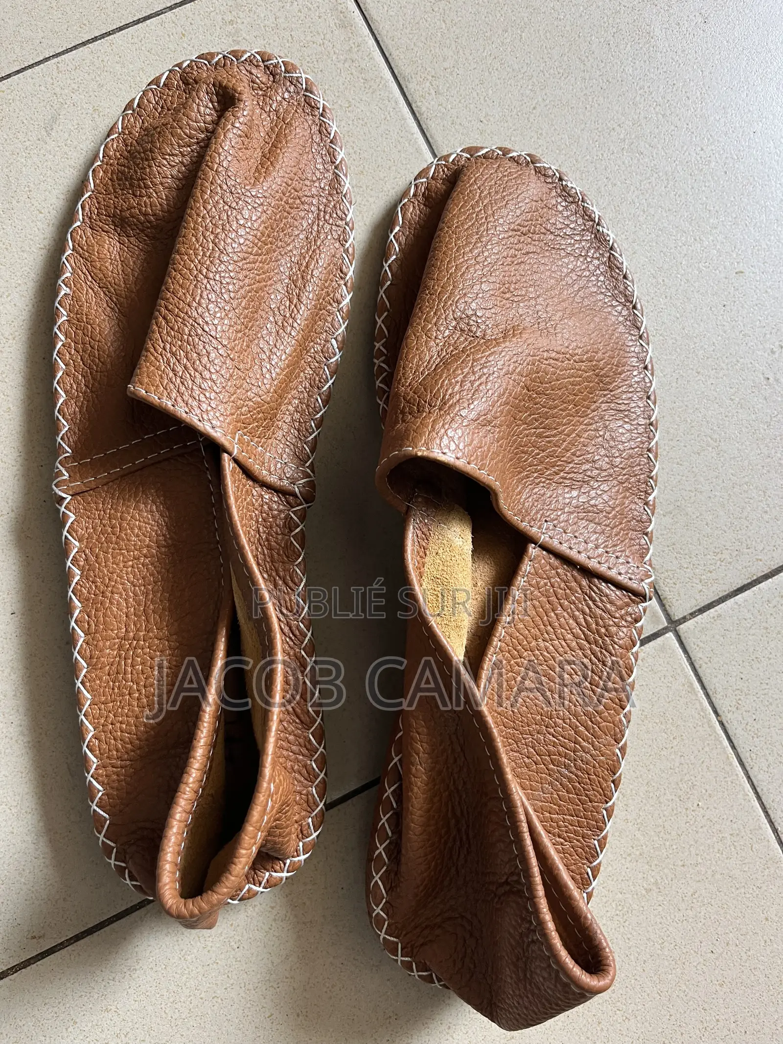 Chaussures Espadrilles en Cuir