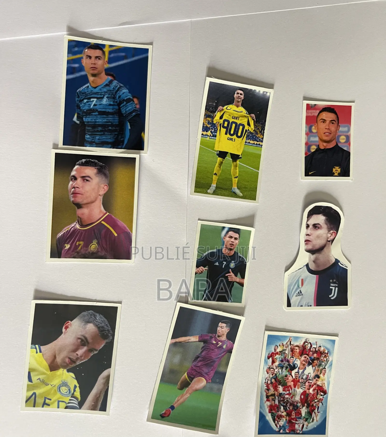 Autocollants/Stickers Messi Cr7