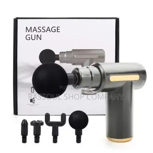 Pistolet De Massage a Vibration Portable Sans Fil Avec4 Tête