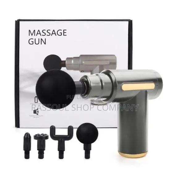 Pistolet De Massage a Vibration Portable Sans Fil Avec4 Tête