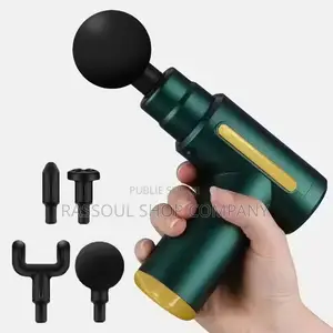 Pistolet De Massage a Vibration Portable Sans Fil Avec4 Tête