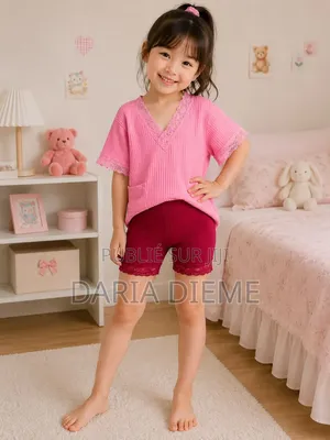 Cuissard Enfant Coton Et Dentelé