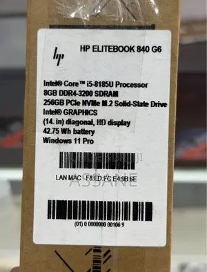 Nouveau HP EliteBook 840 G6 8GB Intel Core i5 SSD 256GB